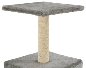 Albero per gatti con tiragraffi in sisal 55 cm grigio