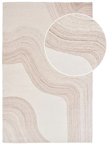 Tappeto in lana color crema tessuto a mano 160x230 cm Surat - House Nordic