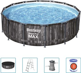 Set Piscina Steel Pro max Rotonda 427x107 cm Bestway n/a