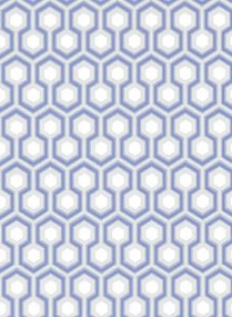 Hicks Hexagon - Designtapete von Cole and Son - Blau/ Grau