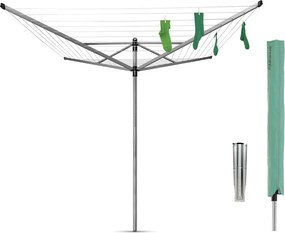 Stendino da giardino argentato 60 m Lift-O-Matic – Brabantia