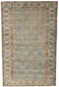 Hamedan Tappeto 200x130 Blu (Iran) Annodato A Mano