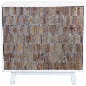 MATRIX - madia a due ante con decoro in legno