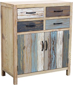 COLORWOOD - credenza due antine in legno colorato