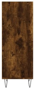 Credenza rovere fumo 34,5x32,5x90 cm in legno multistrato