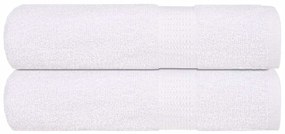 Asciugamani Da Bagno 2 Pz Bianchi 100x150cm 360g/m² 100% Cotone /