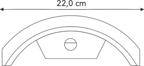 Brilagi - Lampada da parete LED esterna con sensore ARCELO LED/8W/230V IP54