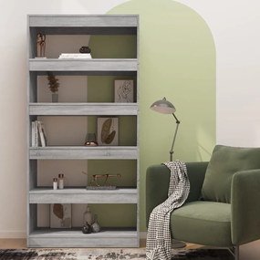 Libreria/divisorio grigio sonoma 80x30x166 cm in truciolato