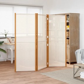 Divisorio A 3 Pannelli Bianco Crema 210x180 Cm /