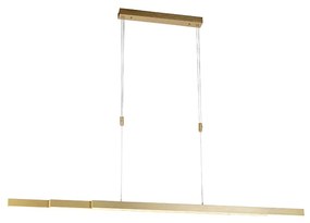 Lampada a sospensione regolabile in ottone con dimmer a luce calda incl. LED - Juliet