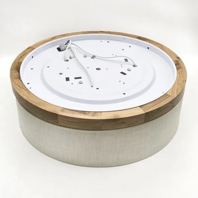 Brilagi - LED Plafoniera BELLADONNA 3xE27/15W/230V diametro 50 cm color crema/quercia