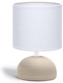 Aigostar - Lampada da tavolo 1xE14/40W/230V beige/bianco
