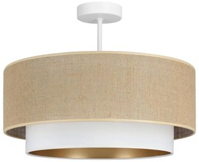 Plafoniera SARTA 1xE27/60W/230V bianco/iuta