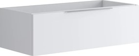 Mobile da bagno sospeso sotto lavabo L 99.5 x H 30 x P 45.5 cm bianco opaco, 1 cassetto Brera