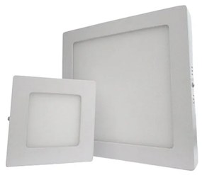 Plafoniera Faretto Led Da Soffitto Muro Parete Quadrata 6W Bianco Caldo 120x120mm