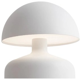Lampada da tavolo a LED bianca (altezza 15 cm) Impetu - Leitmotiv