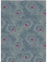 Little Greene Carta da parati Carlton House Terrace - Blue Plume