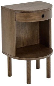 Comodino colore naturale scuro con effetto rovere Paron – Actona