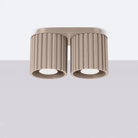 Sollux  SL.1815 - Faretto AURA 2xGU10/10W/230V taupe