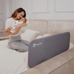 Lionelo - Barriera di sicurezza per letti LORA grigio scuro