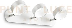 Oby applique a parete bianco orientabile 3 luci led 3000k 18w  2100...