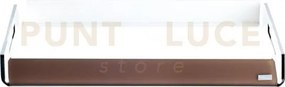 Vassoio piccolo like water in cristallo acrilico trasparente e marrone
