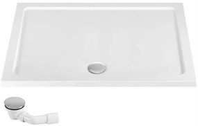 Piatto doccia acrilico Rea Savoy White 80x100