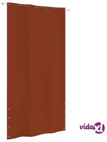 vidaXL Paravento per Balcone Terracotta 140x240 cm in Tessuto Oxford