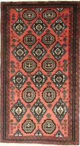 Beluch Tappeto persiano 110 x 190 Rosso (Iran) Annodato A Mano