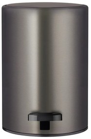 Cestino per la spazzatura grigio scuro in acciaio con pedale 3 l Modo – Blomus