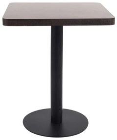 Tavolo da bistrot marrone scuro 60x60 cm in mdf