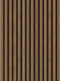 Mexen Lam-F doghe di legno acustiche 275 x 31,5 cm, feltro 6 mm, Rovere Mocca - S105-275317-2812-074