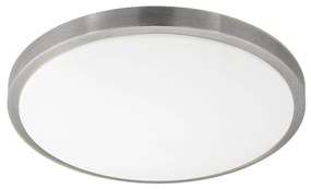 Plafoniera Classico Competa 1 Acciaio Bianco Luce Led Integrato 20W