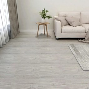 Listoni Pavimenti Autoadesivi 55 Pz İn Pvc 5,11m² Grigio Chiaro /