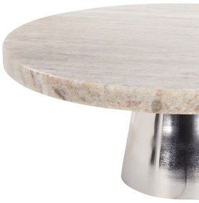 Alzata per torta marmo beige MOSCHATO  Beliani