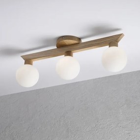 Plafoniera ANTONIO 3xG9/5W/230V rovere/bianco