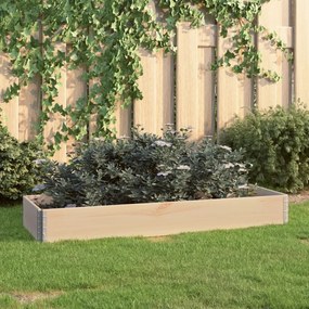 Fioriera Rialzata 50x150 Cm İn Legno Massello Di Pino /