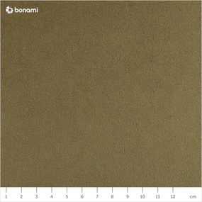 Poggiapiedi in velluto verde oliva Santo - Milo Casa