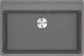 Lavello integrato 1 vasca in fragranite argento FRANKE Maris L 51 x L 76 cm