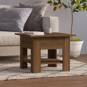 Tavolino Da Salotto Rovere Marrone 55x55x42 Cm İn Truciolato /