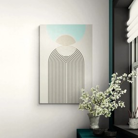 Quadro su tela – Arcobaleno del futuro Mid-Century