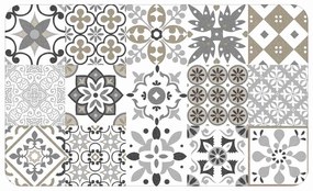 Tappeto bianco in PVC 45x75 cm Salou – douceur d'intérieur