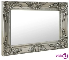 vidaXL Specchio da Parete Stile Barocco 60x40 cm Argento