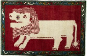 Gabbeh Tappeto persiano 130 x 80 Rosso (Iran) Annodato A Mano