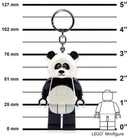 Portachiavi bianco e nero con torcia Iconic Panda - LEGO®