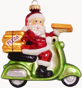 Addobbo per albero di Natale dipinto a mano Santa