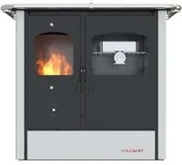 CUCINA A LEGNA CON FORNO ATENA BIANCA 8,35 KW - VULCANIA