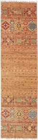 Samarkand Tappeto orientale 80 x 300 Marrone (Pakistan) Annodato A Mano