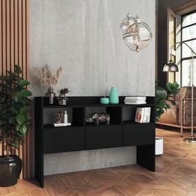 Credenza nera 105x30x70 cm in truciolato