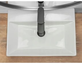 REA-U8701 - Lavabo da appoggio BONITA 36x51 cm ceramica/bianco lucido